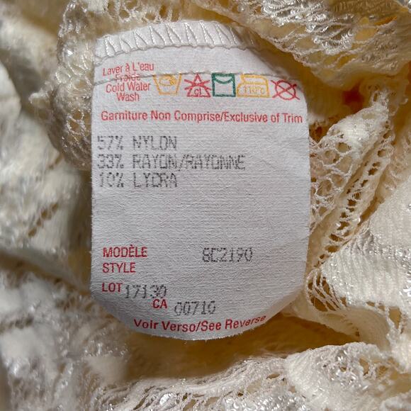 Joseph Ribkoff Vintage Y2K Floral Lace Tank Top Mesh Double Layered Sleeveless - Picture 4 of 6